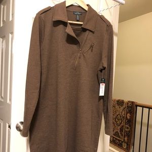 Ralph Lauren walnut color sweater-like dress SZ XL